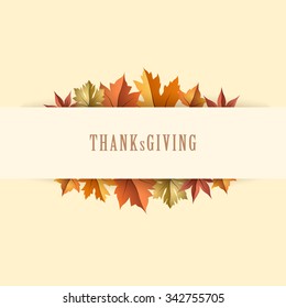 Thanksgiving Maple Graphic Design Vector Illustration EPS10
