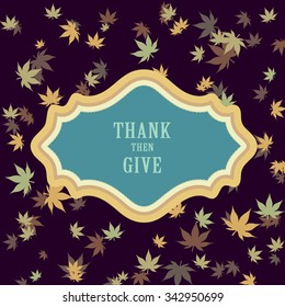 Thanksgiving Maple Graphic Design Vector Illustration EPS10
