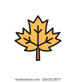 Thanksgiving Ahornblatt Symbol Vektorgrafik