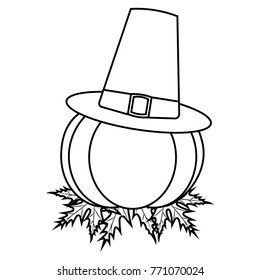 thanksgiving outline object