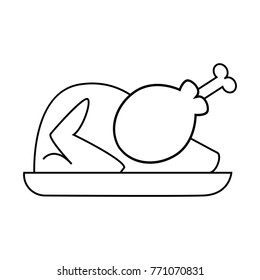 thanksgiving outline object