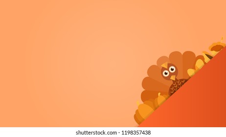 thanksgiving postcard with turkey and thanksgiving miscellaneous vector.