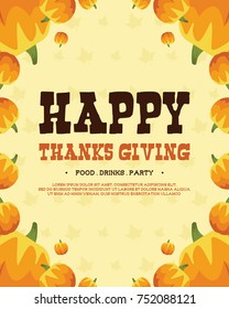 Thanksgiving poster background design collection