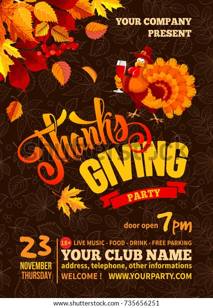 197 Thanksgiving Club Flyer Images, Stock Photos & Vectors | Shutterstock