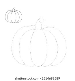 Thanksgiving pumpkin coloring pages for kids. Trace and color thanksgiving pumpkin. Thanksgiving pumpkin halloween celebration coloring page worksheet printable. Kindergarten and preschool.