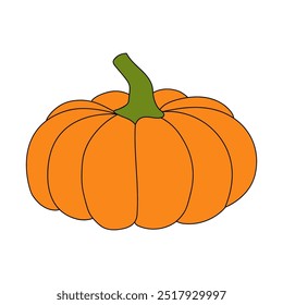 Dibujos para colorear de calabaza de Acción de Gracias para niños. Calabaza de acción de gracias con trazas y colores. Hoja de trabajo para colorear de la celebración de la calabaza de Acción de Gracias imprimible. Actividades de jardín de infantes y preescolar.