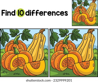 Thanksgiving Pumpkin Find The Differences