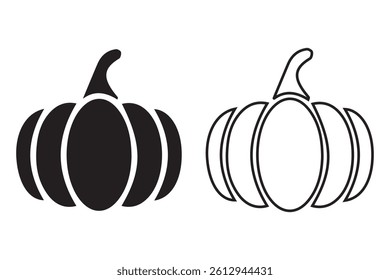 Thanksgiving pumpkin vector illustration. Eps 10
