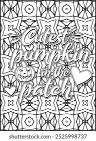 Thanksgiving Quote Coloring Page for Adults. Thanksgiving Coloring Page. Adult Mandala Coloring Page.  