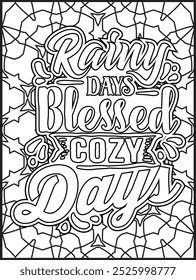 Thanksgiving Quote Coloring Page for Adults. Thanksgiving Coloring Page. Adult Mandala Coloring Page.  