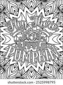 Thanksgiving Quote Coloring Page for Adults. Thanksgiving Coloring Page. Adult Mandala Coloring Page.  