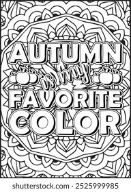 Thanksgiving Quote Coloring Page for Adults. Thanksgiving Coloring Page. Adult Mandala Coloring Page.