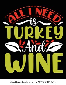 T-Shirt-Design-Vektorgrafik von Thanksgiving-Quotes