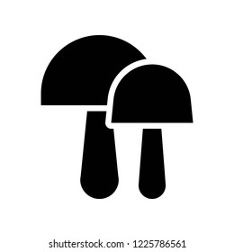 thanksgiving related set mushroom food  in solid or glyph icon design.