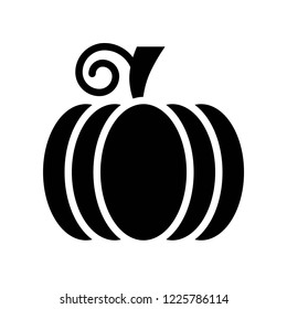 thanksgiving related set pumpkin vegetable in solid or glyph icon design.