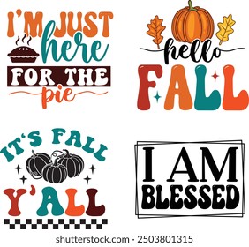 Thanksgiving Retro T shirt Design, Retro Fall Design Bundle, Thanksgiving T shirt Design bundle.