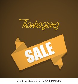 Thanksgiving Sale creative banner template