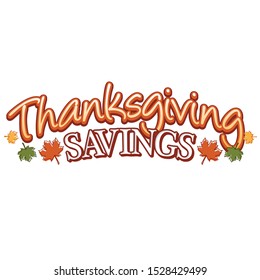 Thanksgiving Savings Headline Text Event