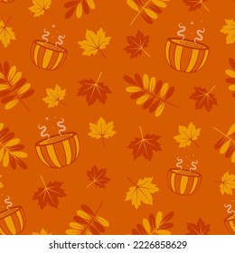Thanksgiving seamless pattern. Holiday pattern. Pattern for wallpaper, textile, wrapping paper, for fashion prints, fabric cloth. Vector pattern design