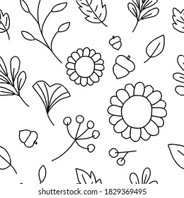 Thanksgiving seamless pattern illustration vector for celebration, festival and Holiday also good for postcard, stationary and decoration.