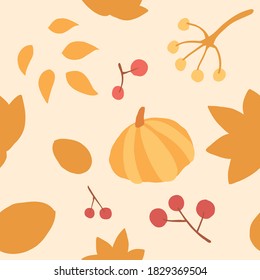 El día de Acción de Gracias, un vector de ilustración de patrones sin fisuras para celebración, festival y festividad también es bueno para postales, estacionarios y decoración.