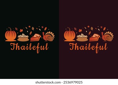 Thanksgiving shirt design in Adobe Illustrator