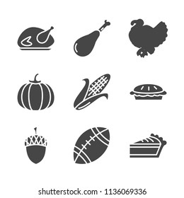 Thanksgiving silhouette icon