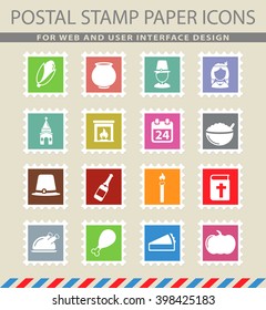 Thanksgiving simply icons for web and user interface