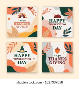 thanksgiving social media template. thanksgiving card celebration