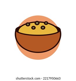 Sopa de Acción de Gracias simple diseño de vector aislado