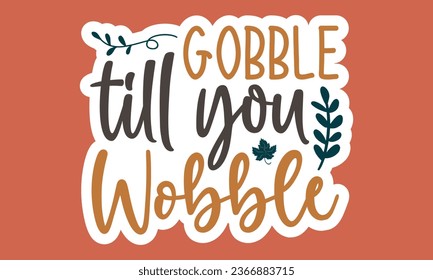 Thanksgiving Stickers , Single design