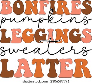 Thanksgiving Sublimation Graphics Design Bundle on White Background. Cute Pumpkin Color Typography with Positive Life Related Quotes for Print Business and Fashion Industry. 