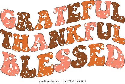 Thanksgiving Sublimation Graphics Design Bundle on White Background. Cute Pumpkin Color Typography with Positive Life Related Quotes for Print Business and Fashion Industry. 