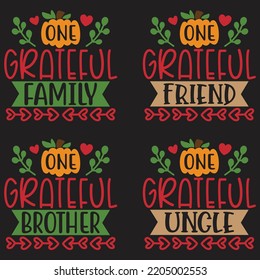 Thanksgiving Svg Bundle, Christmas, Halloween, Fall Thanksgiving, Thankful, Pumpkin Turkey, Quotes, Sayings, Autumn, Blessed design Svg bundle Thanksgiving fall  Quotes t shirt Design, Vector EPS Edit