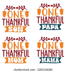 Thanksgiving Svg Bundle, Christmas, Halloween, Fall Thanksgiving, Thankful, Pumpkin Turkey, Quotes, Sayings, Autumn, Blessed design Svg bundle Thanksgiving fall  Quotes t shirt Design, Vector EPS Edit