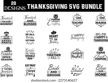 Thanksgiving SVG BUNDLE, Thanksgiving SVG DESIGN