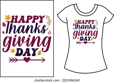 Thanksgiving SVG typography t shirt. Gift t shirt.