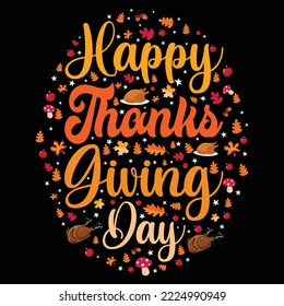 Thanksgiving T shirt design, Happy thanksgiving lettering t shirt, thanksgiving quote