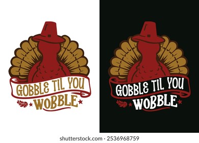 Thanksgiving T shirt design with Turkey in adobe Illustrator