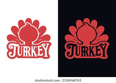 Thanksgiving T shirt design with Turkey in adobe Illustrator