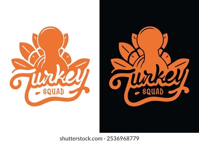 Thanksgiving T shirt design with Turkey in adobe Illustrator