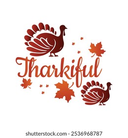 Thanksgiving T shirt design with Turkey in adobe Illustrator