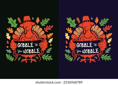 Thanksgiving T shirt design with Turkey in adobe Illustrator