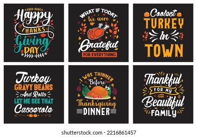Thanksgiving t shirt design design vector bundle for print on demand