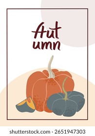 Modelo de Ação de Graças com um arranjo vibrante de abóboras. A variedade de formas e cores enfatizam a recompensa sazonal, perfeita para comemorar o outono.