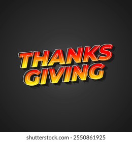Thanksgiving text effect design for social media ads