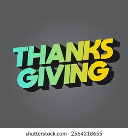 Thanksgiving text effect design for social media ads