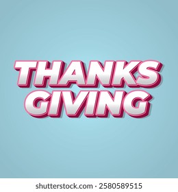 Thanksgiving text effect design for social media ads