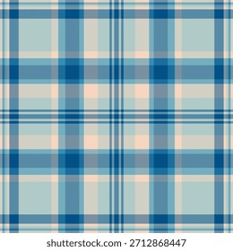 Vector sin costuras de la textura del día de Acción de Gracias, patrón de tela a cuadros de la lista. Fondo comprobado textil tartán check en la paleta de colores cian y pastel.