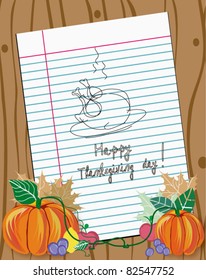 Thanksgiving theme with the space for your text.